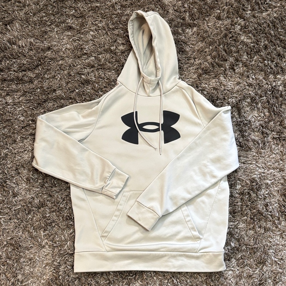 Under Armour Men’s small Hoodie with charcoal/black Logo, see note